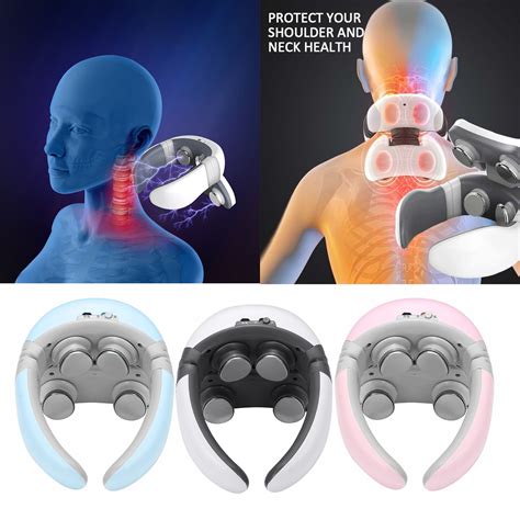 best neck and shoulder massager|rechargeable neck massager gentle powerful.